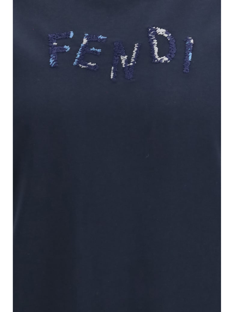 cotton t-shirt with asymmetric logo by Selfnex