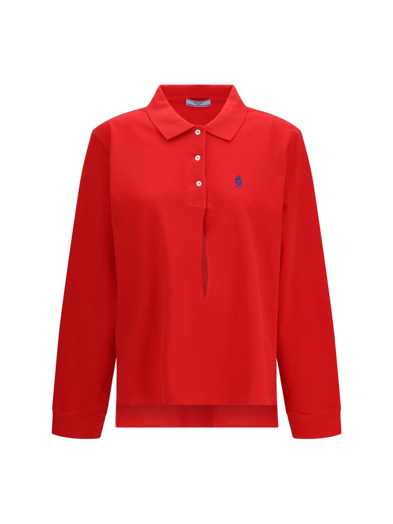 polo shirt cotton red by Selfnex
