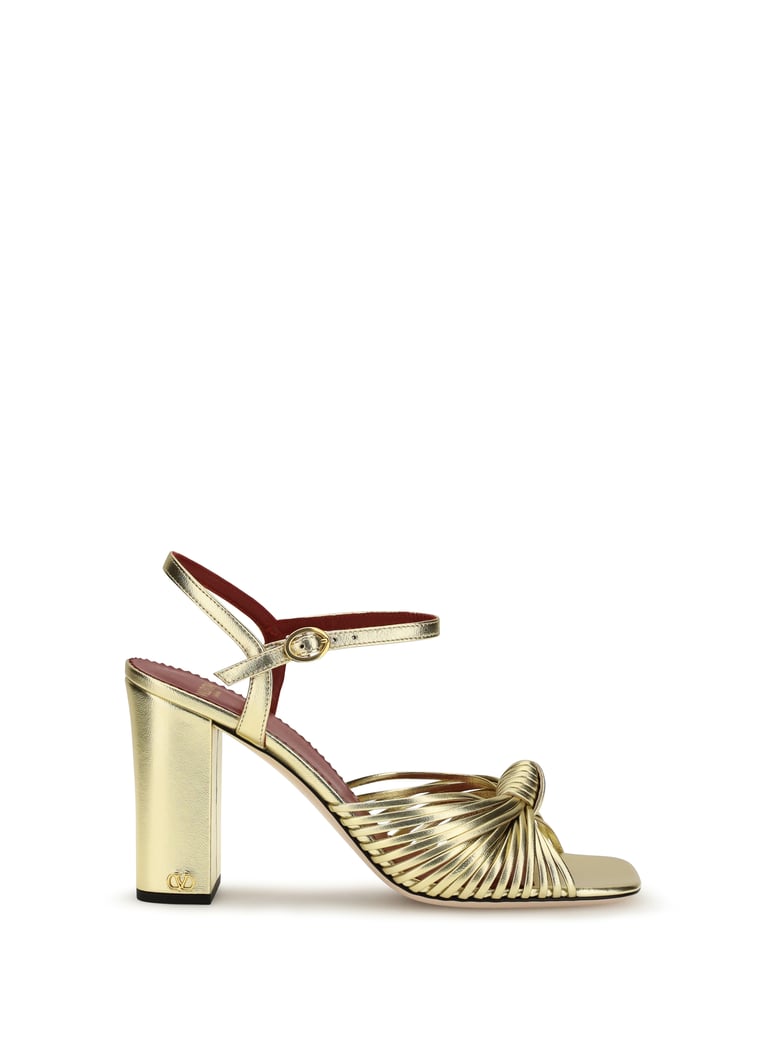 leather sandals annet antique brass by Selfnex