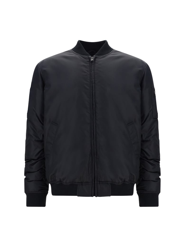 bomber jacket zip-up black by Selfnex