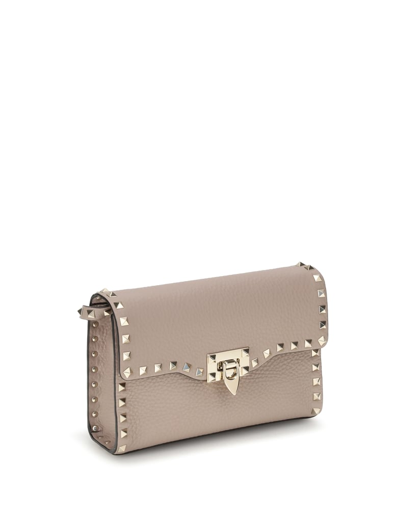 shoulder bag rockstud powder leather by Selfnex