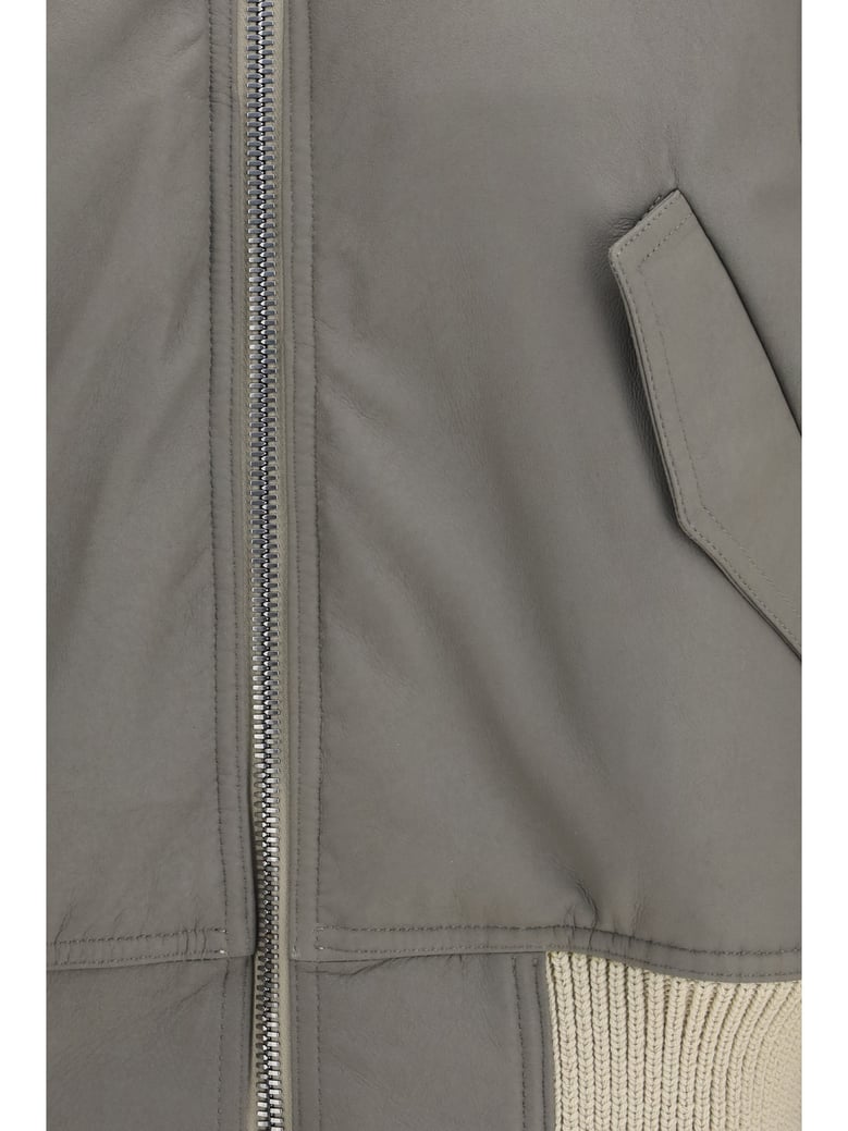 bomber jacket secchia flight lamb leather by Selfnex