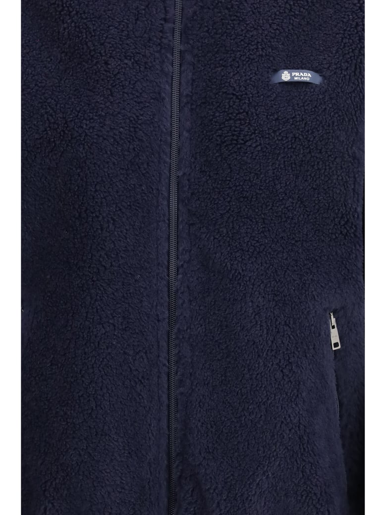 fleece jacket navy by Selfnex