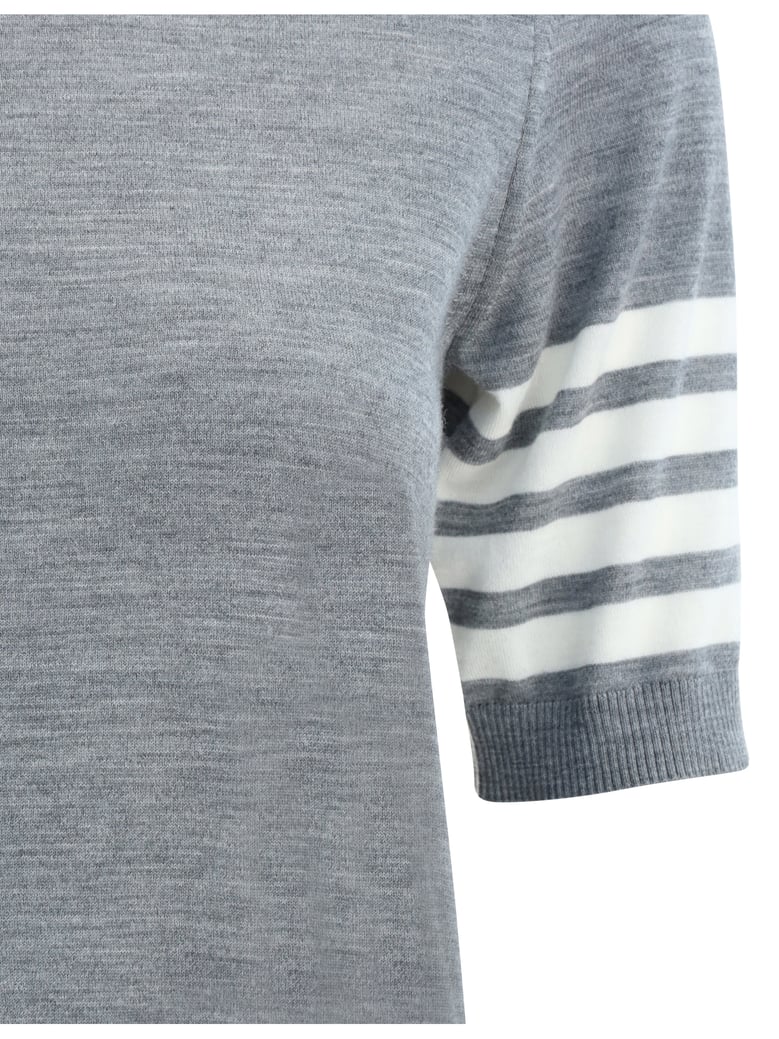 turtleneck sweater virgin wool light grey by Selfnex