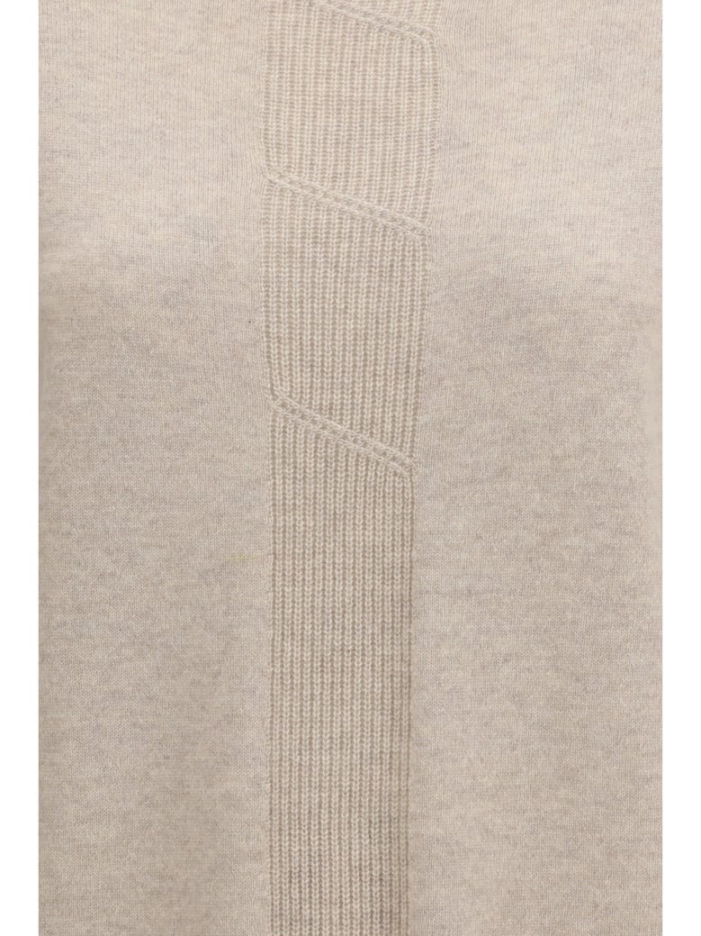 turtleneck cashmere sweater beige by Selfnex