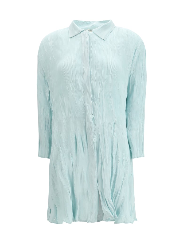 shirt dress wavy mint by Selfnex