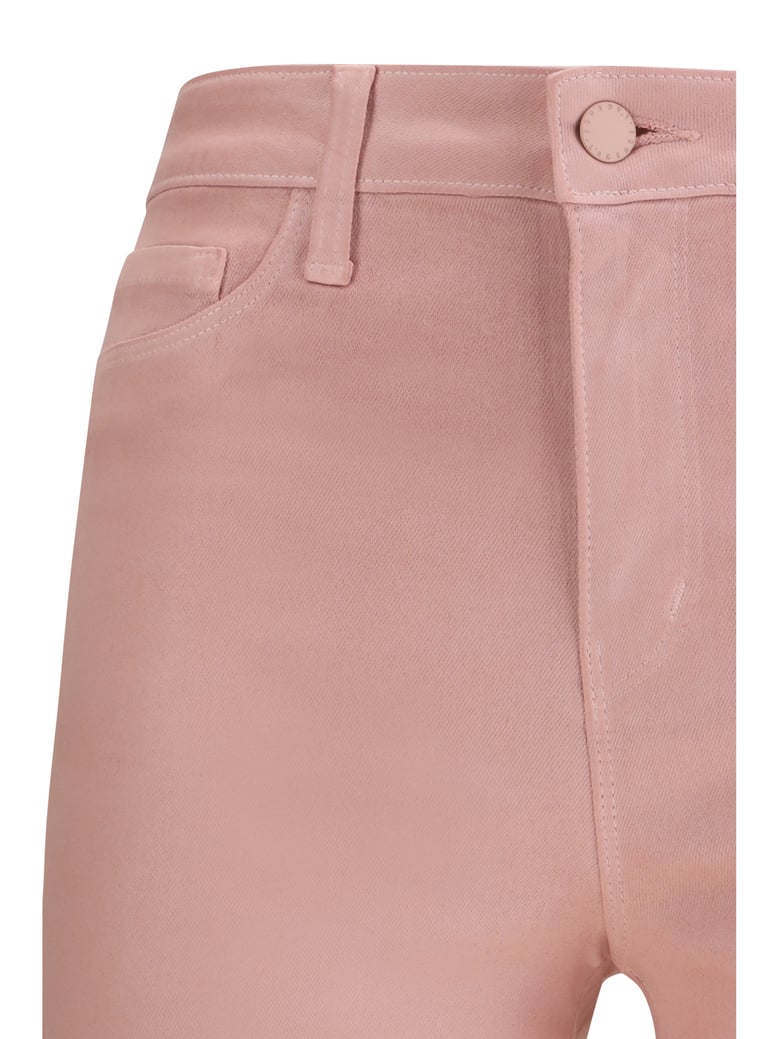 coated denim pants kendra pale rose by Selfnex