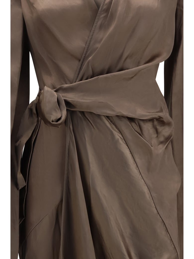 dress asymmetric wrap cupro by Selfnex