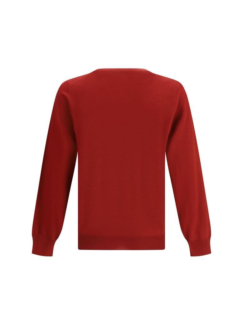 sweater virgin wool cherry/mist by Selfnex