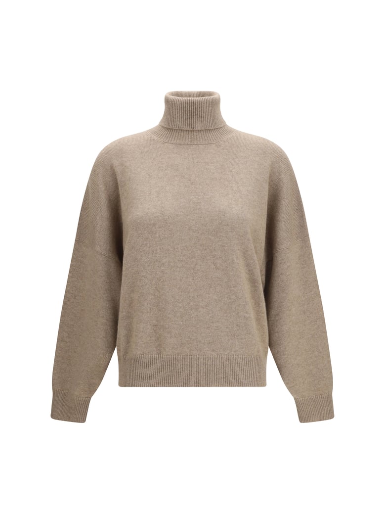 sweater turtleneck cashmere brown by Selfnex