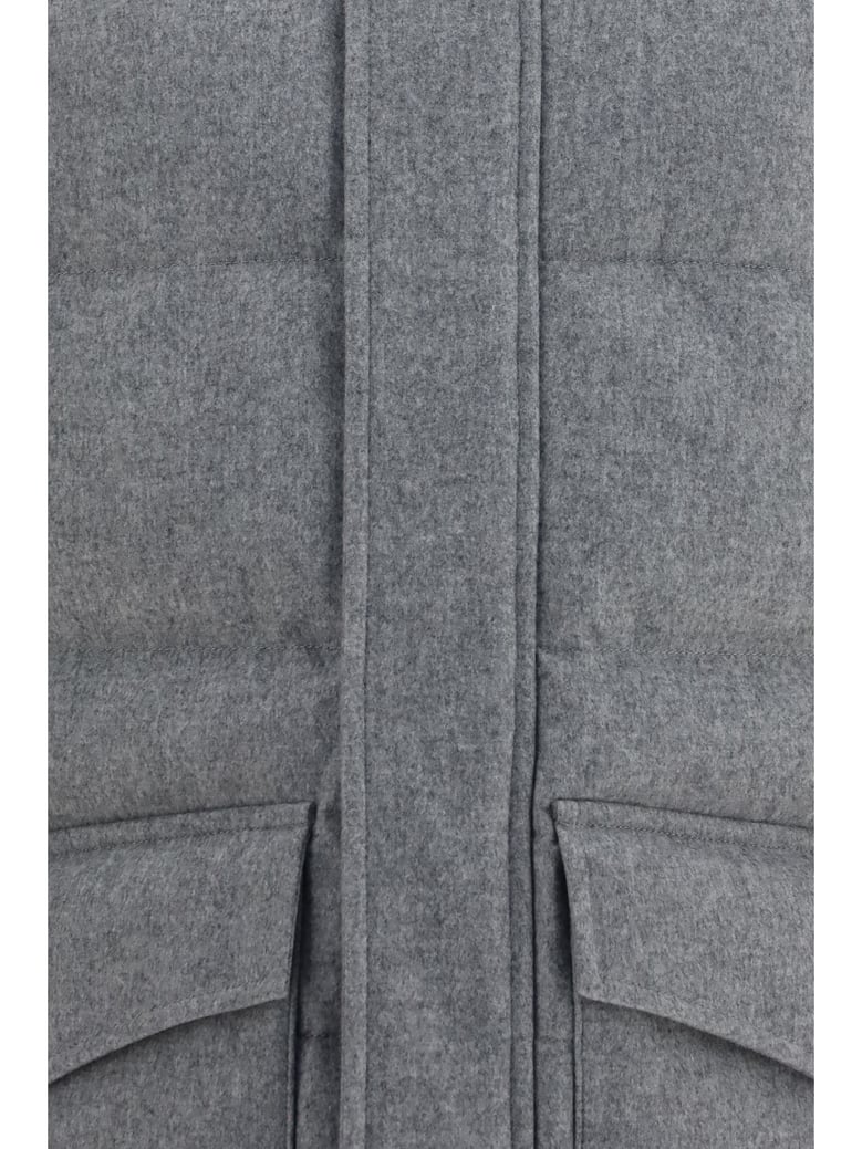down jacket cashmere light grey/lead by Selfnex