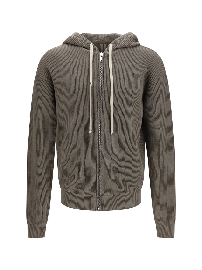 hoodie ribbed virgin wool dust by Selfnex