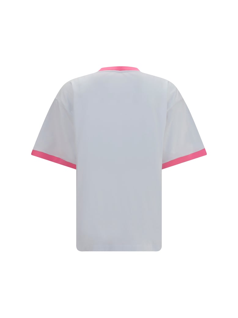 t-shirt cotton jersey white/guava by Selfnex