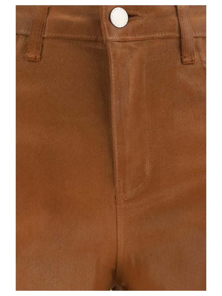 wide leg jeans clayton light cognac coated by Selfnex