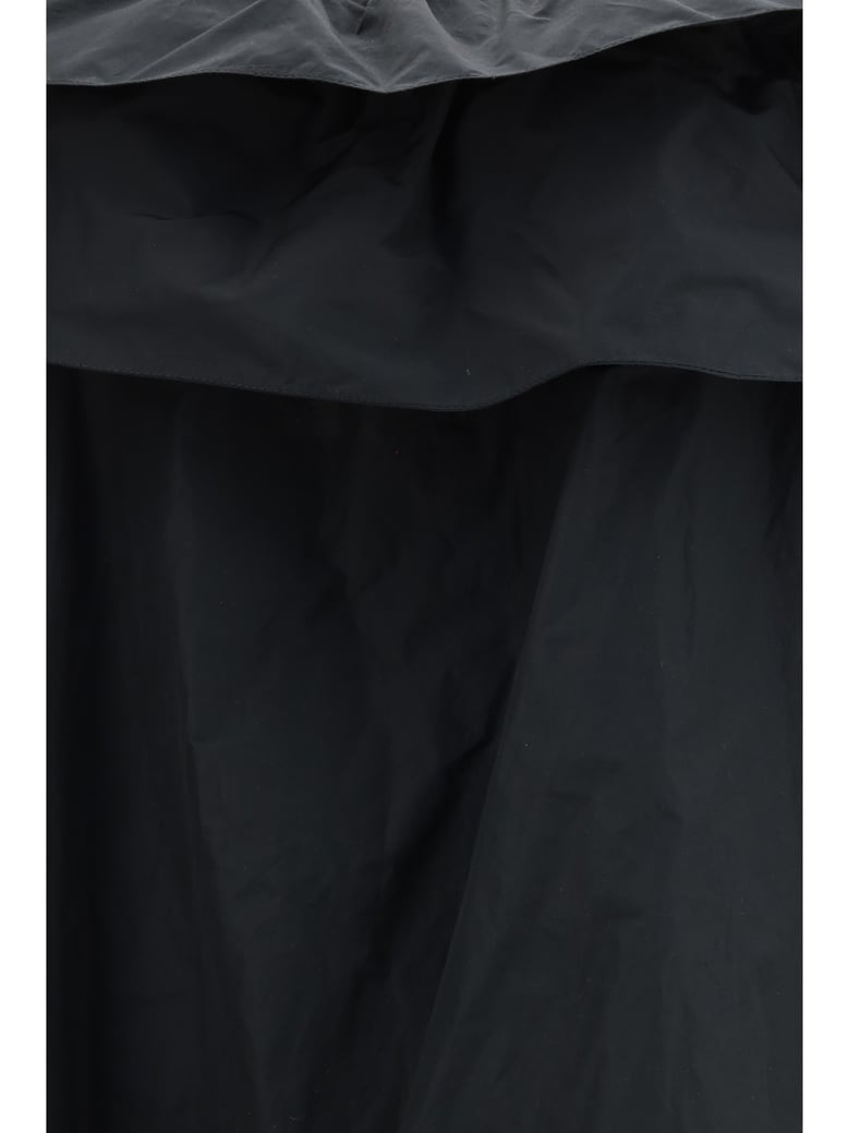 sleeveless dress in technical canvas black by Selfnex