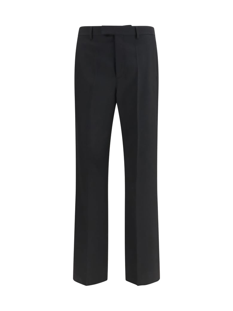 tailored wool trousers black by Selfnex
