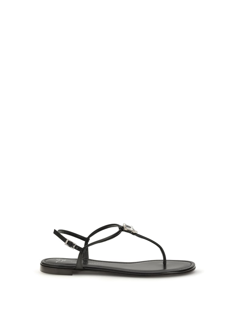 sandals pia mizuki black leather by Selfnex