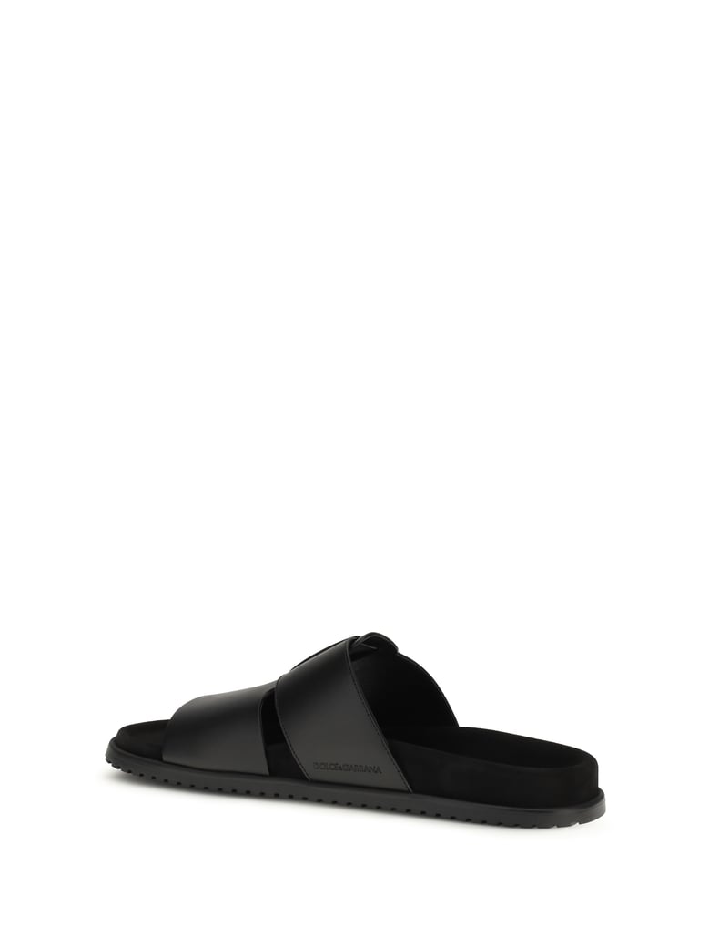 sandals calf leather black by Selfnex