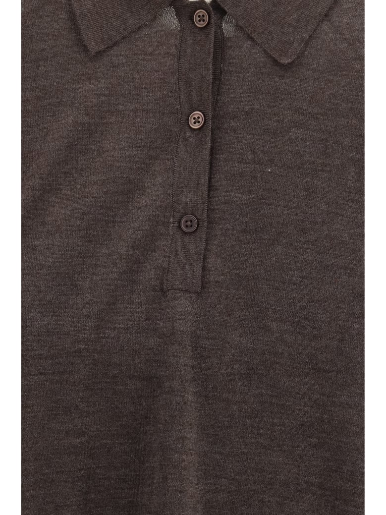 polo shirt migo brown melange by Selfnex