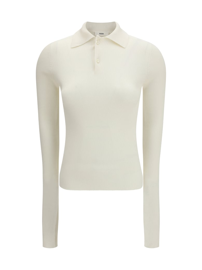 polo top silk white by Selfnex