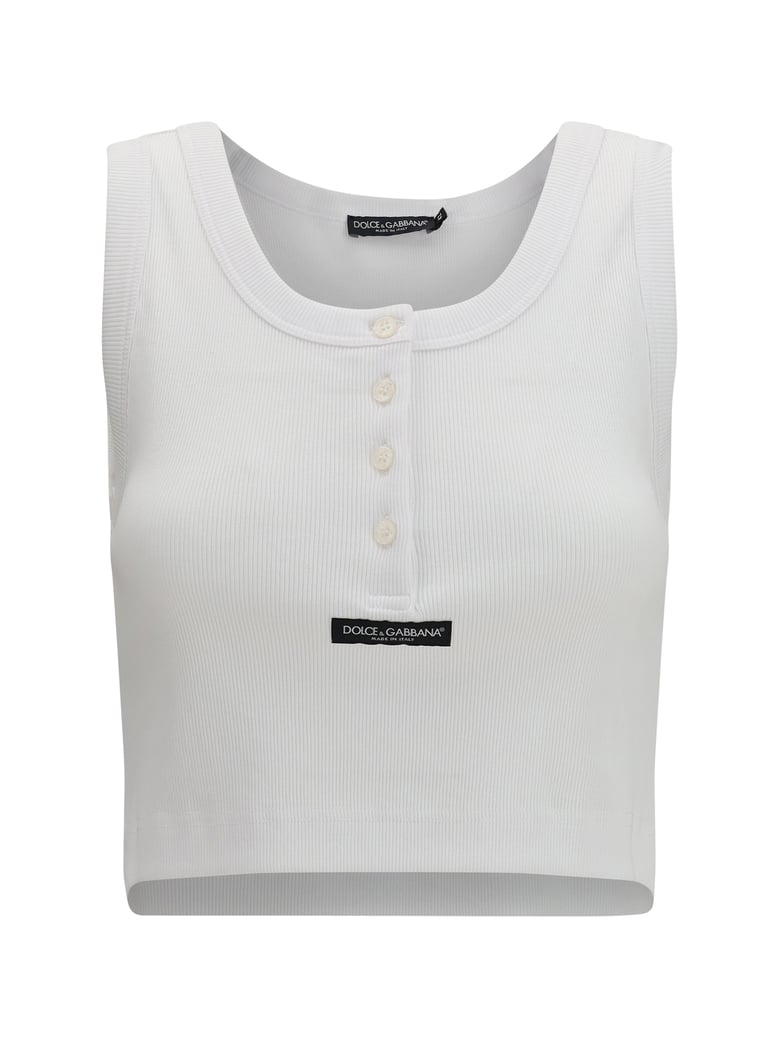 tank top ribbed optical white by Selfnex