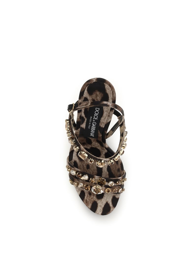 leopard-print sandals by Selfnex