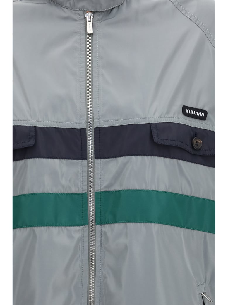 technical silk jacket lead grey by Selfnex
