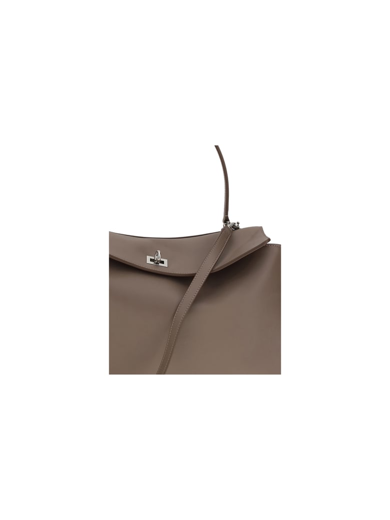 shoulder bag rodeo calf leather taupe by Selfnex