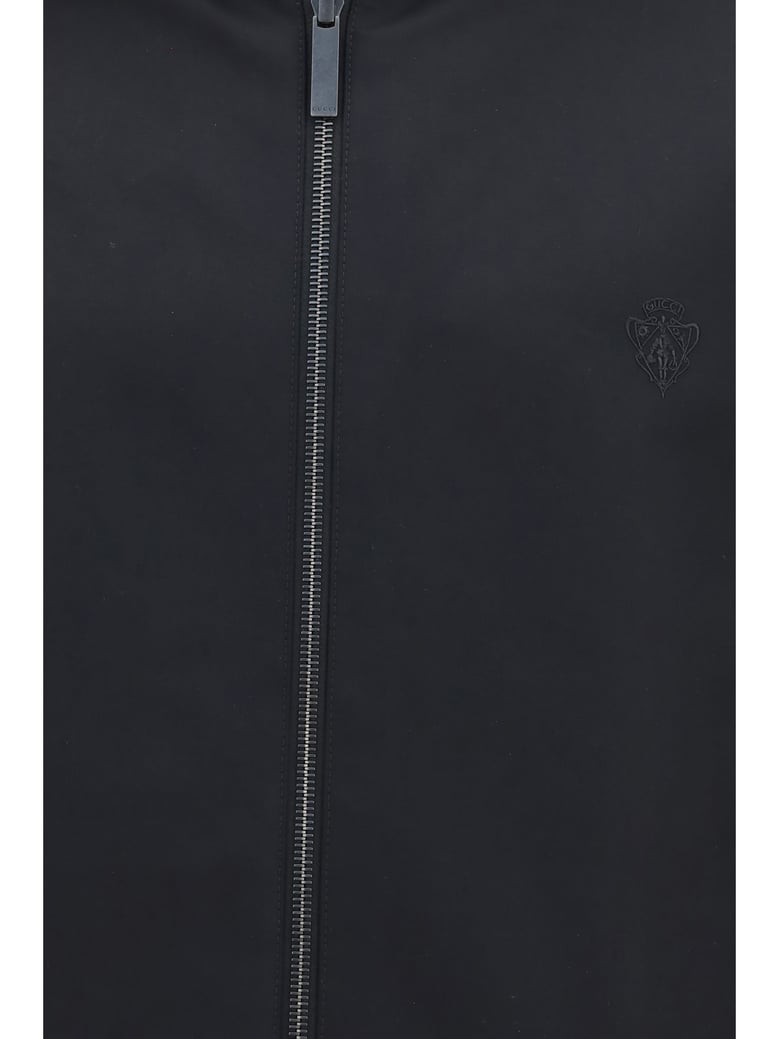 jacket reversible zip black cotton by Selfnex
