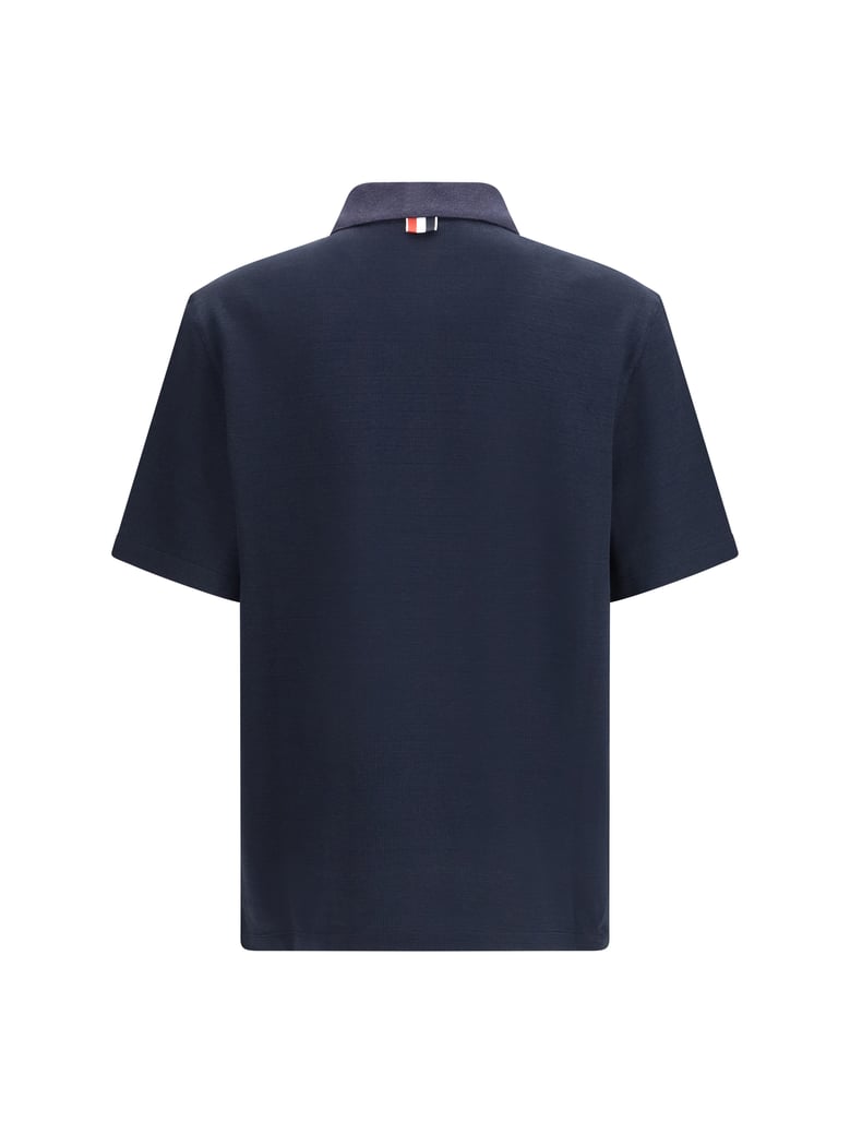 short-sleeve polo shirt navy by Selfnex