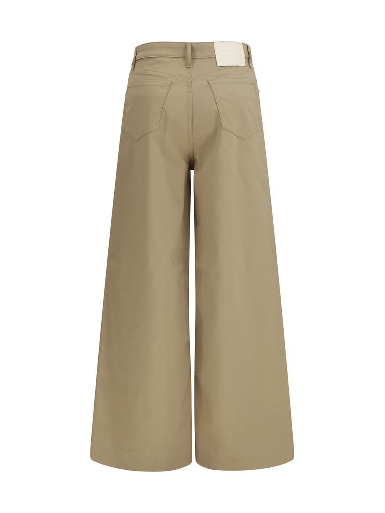 five-pocket pants taupe by Selfnex