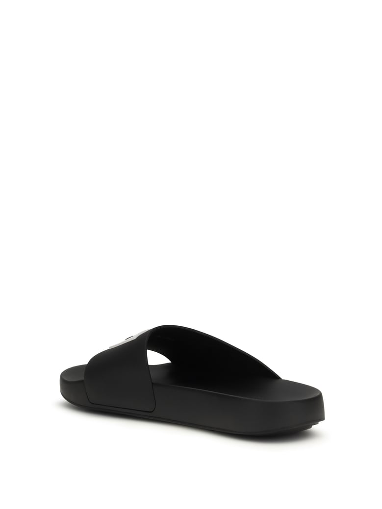 rubber slippers black by Selfnex