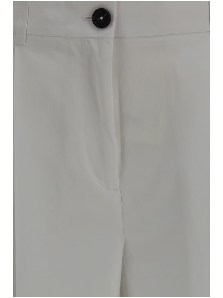 tailored cotton pants white by Selfnex