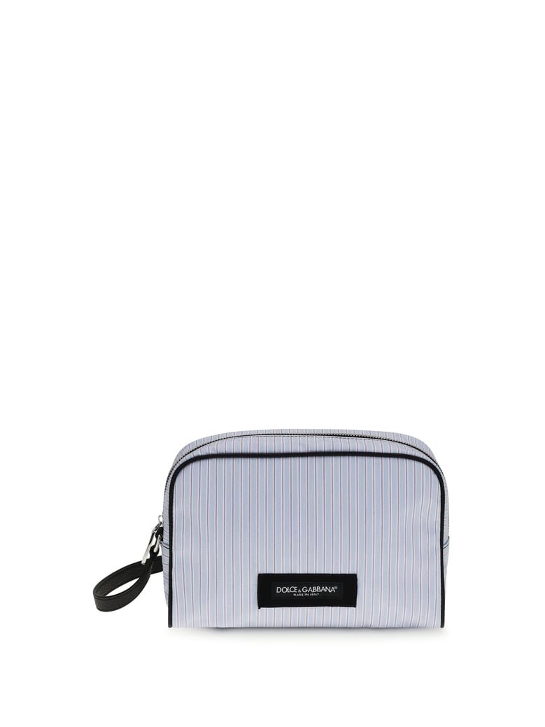 handbag striped poplin and leather by Selfnex