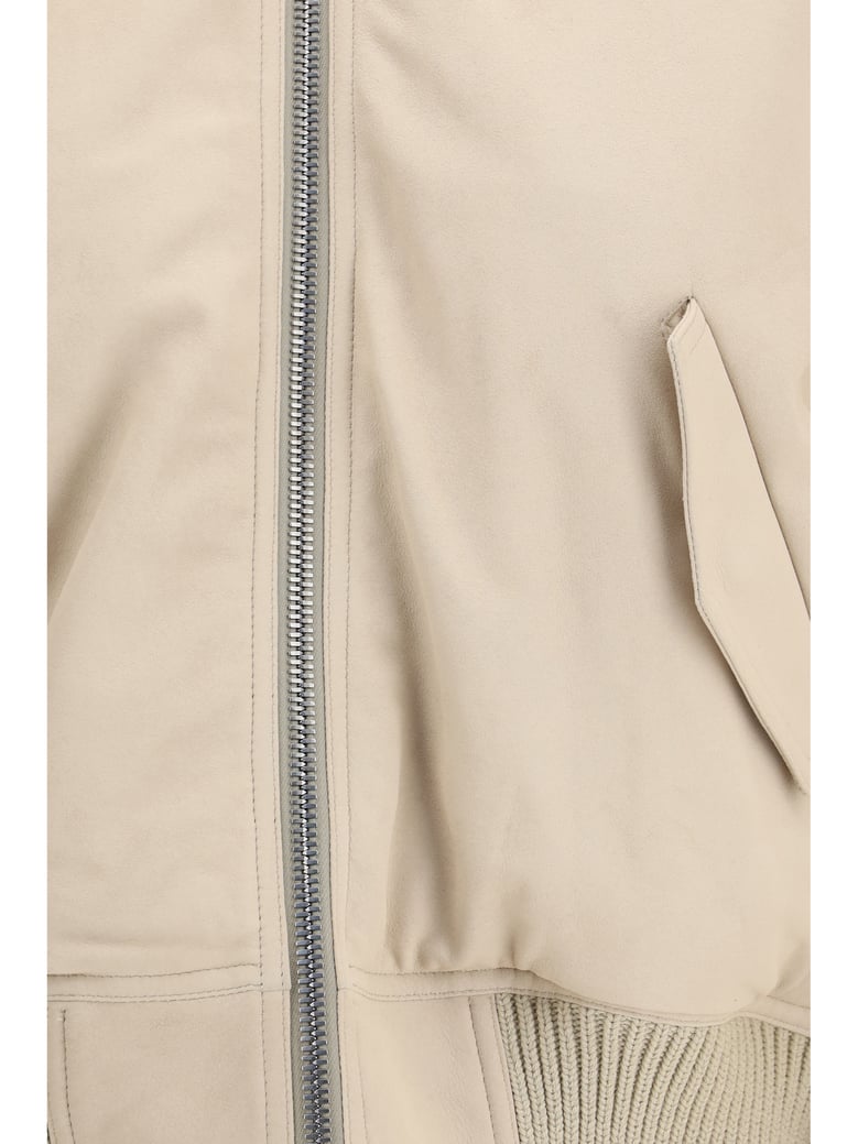 bomber jacket secchia flight lamb leather by Selfnex