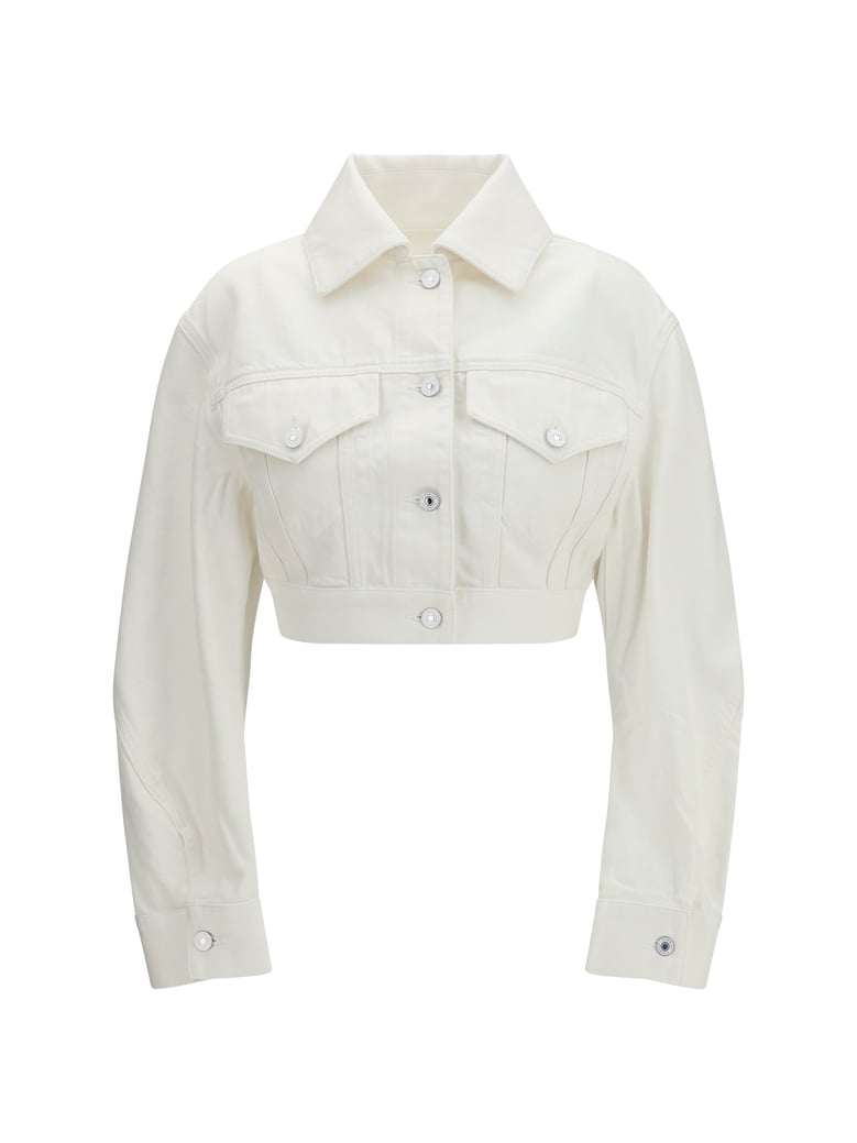 jacket cocoon raw denim off white by Selfnex