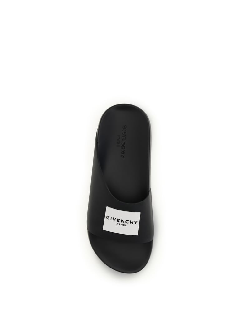 rubber slippers black by Selfnex