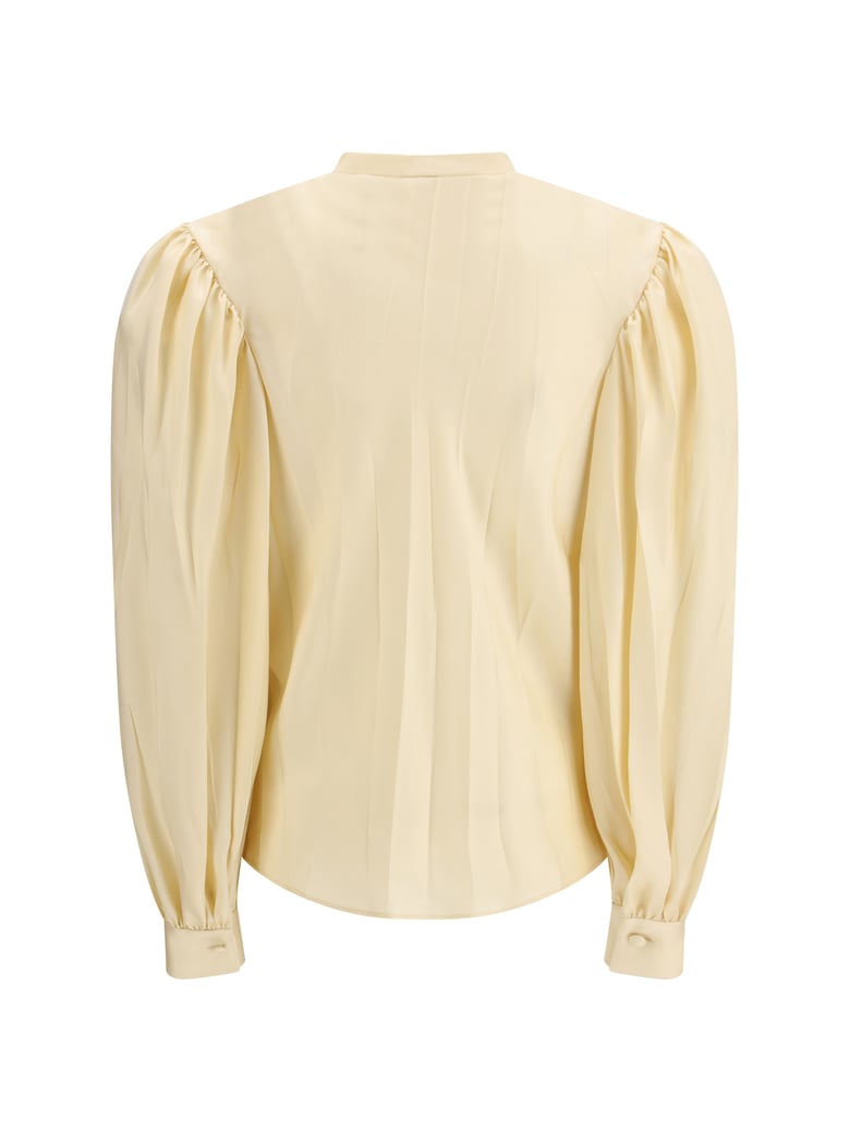shirt silk twill beige by Selfnex
