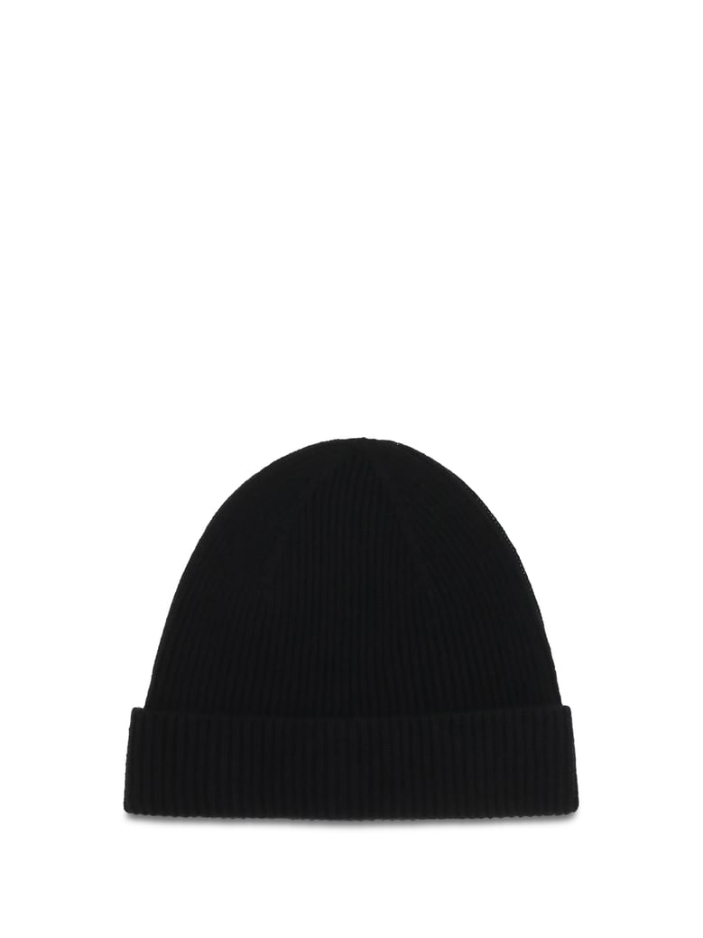 wool beanie hat black by Selfnex