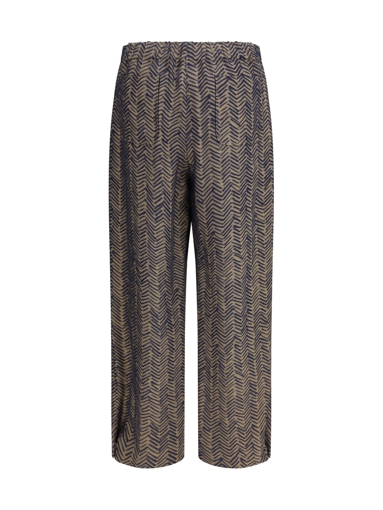 trousers chevron jacquard viscose medieval blue by Selfnex