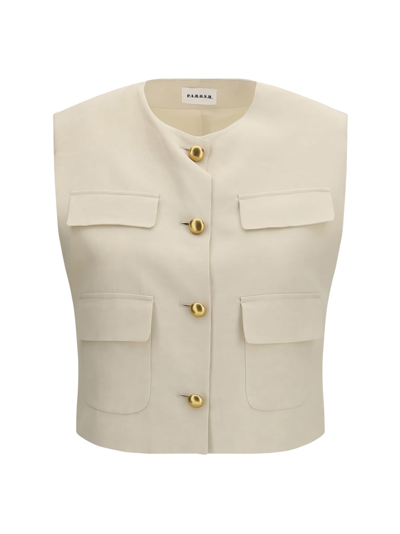 wool gilet sand by Selfnex