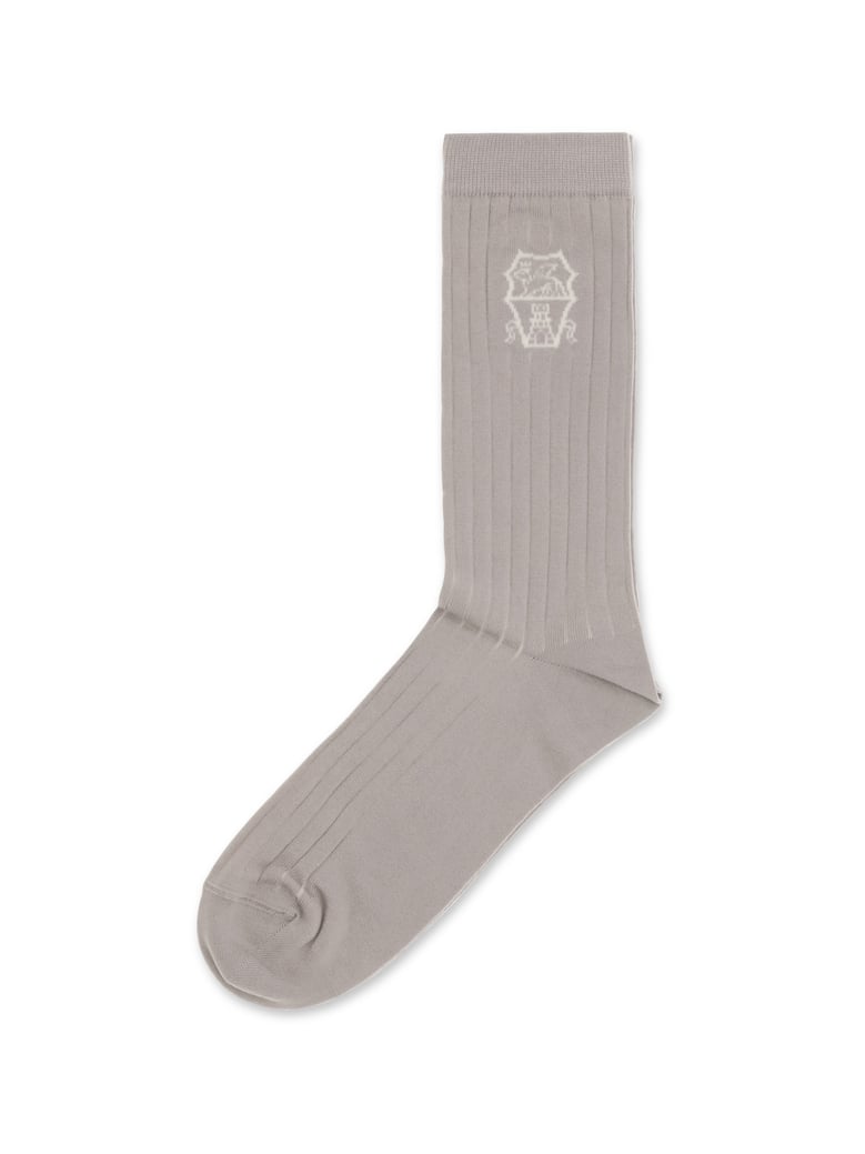 cotton socks brown freddo/panama by Selfnex