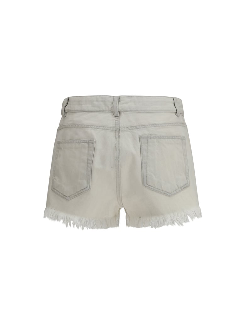 shorts temple bias cutoffs milk denim by Selfnex