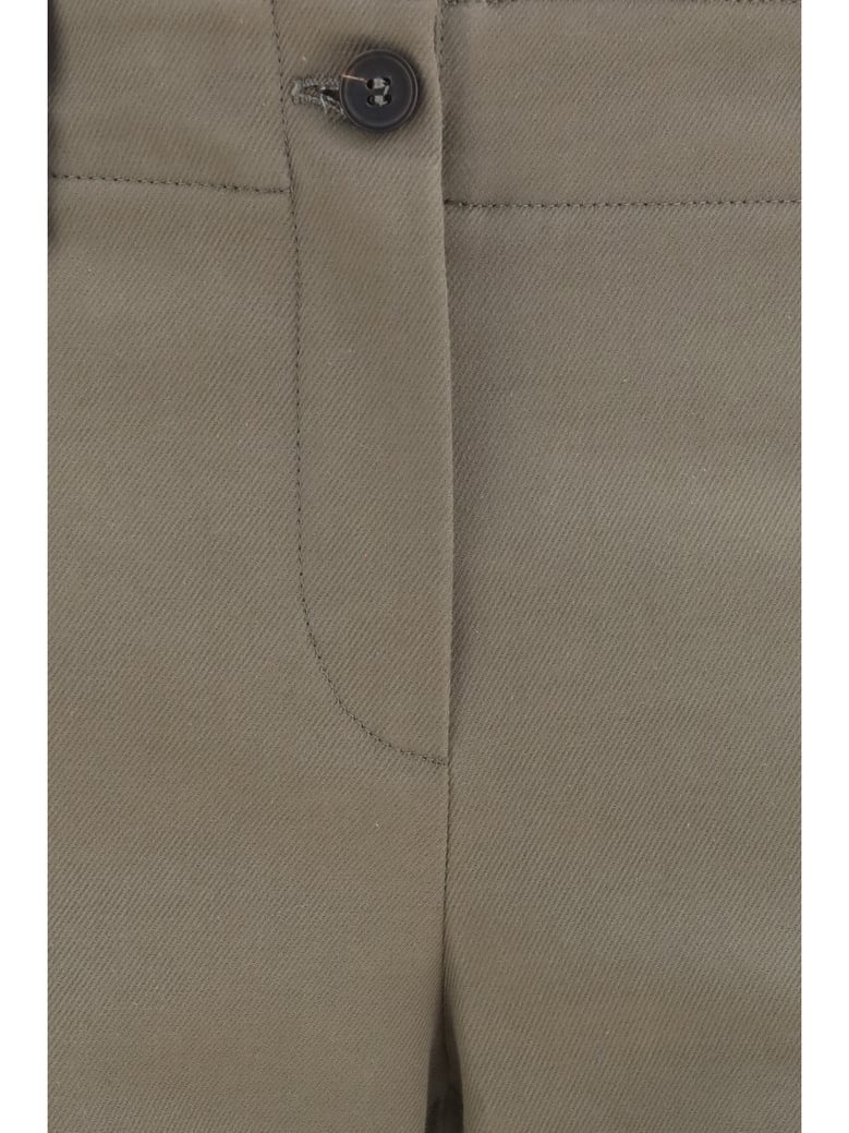 pants slim flared tea leaf by Selfnex