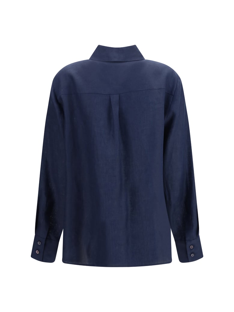 shirt linen blue by Selfnex
