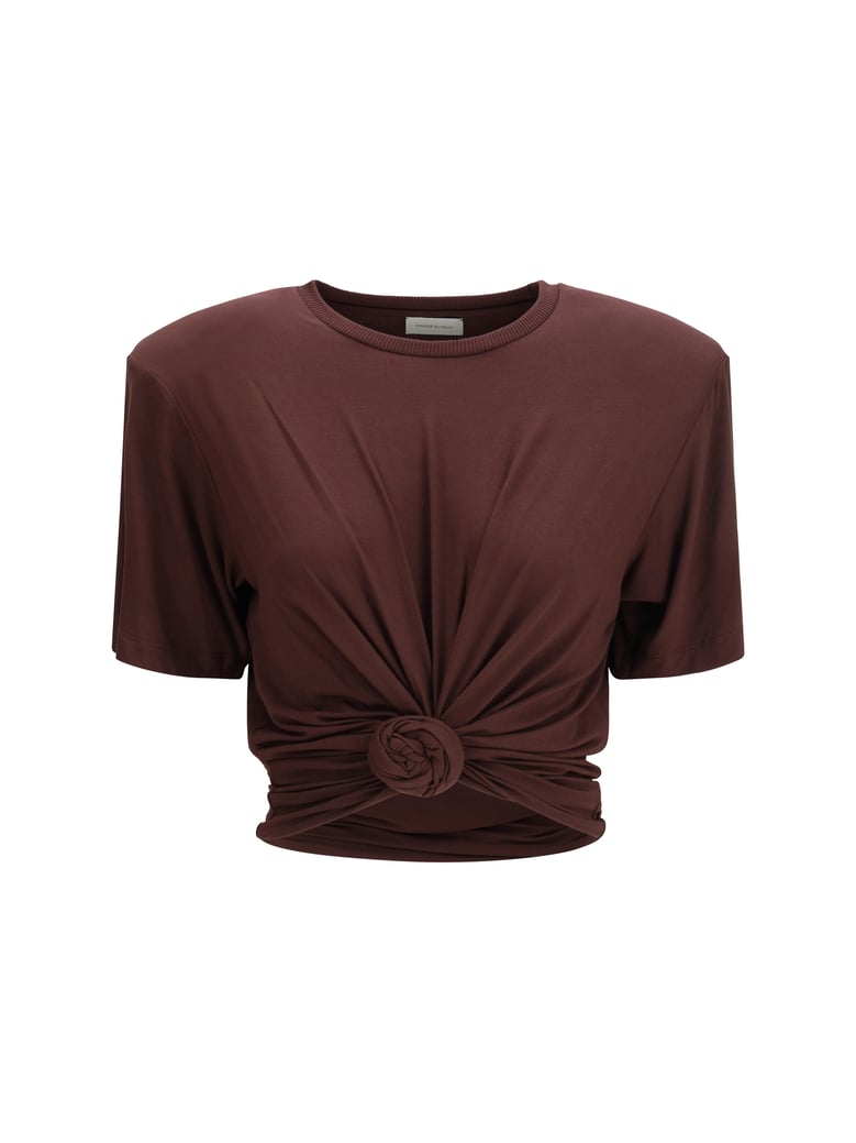 t-shirt knotted brown by Selfnex