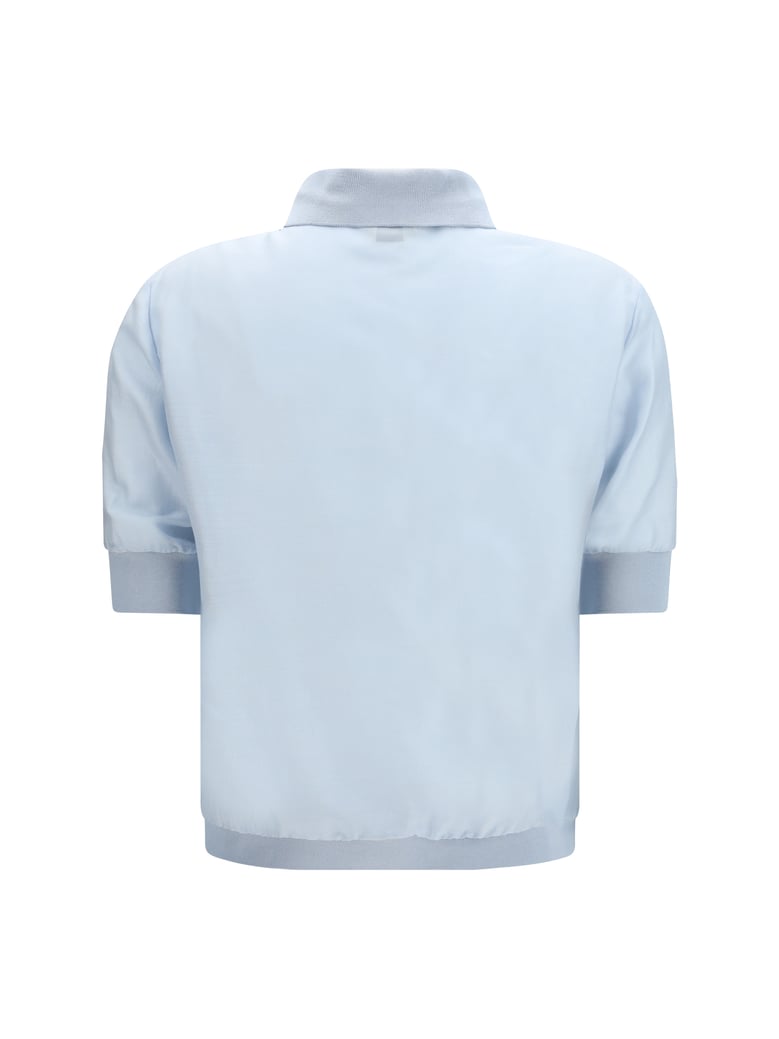 short-sleeve blouse azure by Selfnex
