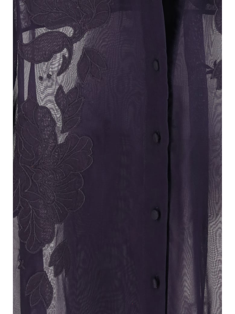 organza shirt black by Selfnex