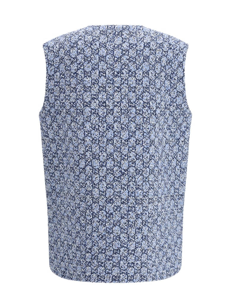 vest gg tweed blue by Selfnex