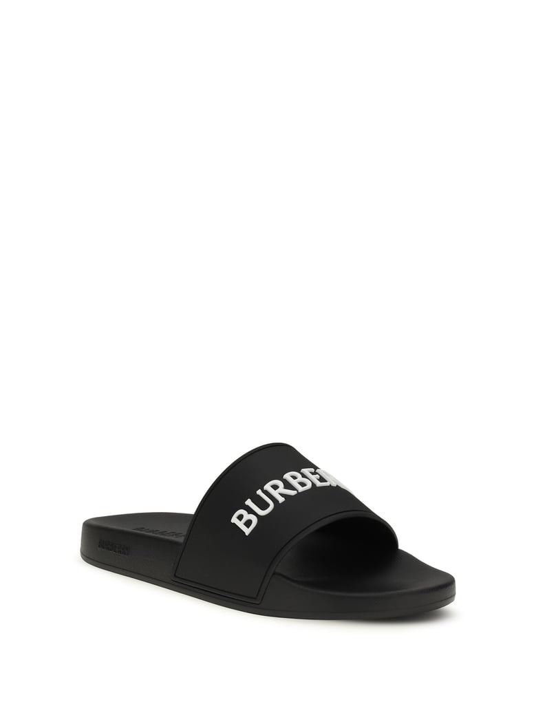 slippers black/white by Selfnex